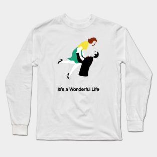 It's A Wonderful Life Movie Fan Art Franck Capra James Stewart Long Sleeve T-Shirt